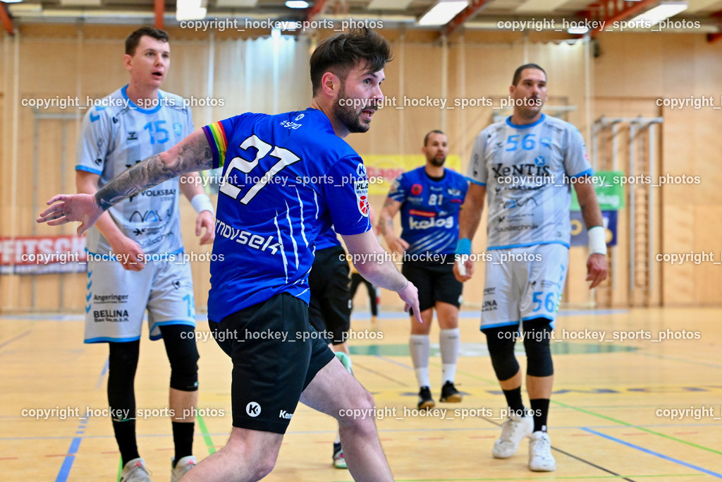SC Ferlach vs. HSG Xentis Lipizzanerheimat | #27 PERNOVSEK Luka SC Ferlach, SC Ferlach vs. HSG Xentis Lipizzanerheimat, SC Ferlach vs. HSG Xentis Lipizzanerheimat am 03.05.2025 in Ferlach (Ballspielhalle Ferlach), Austria, (Photo by Bernd Stefan)