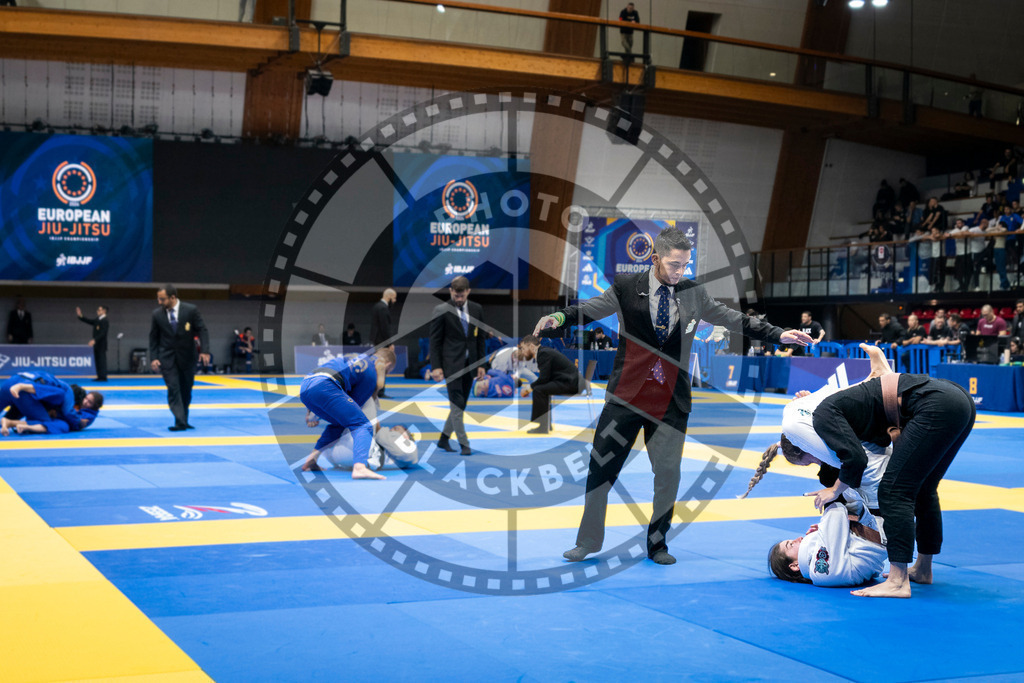 20240126PBB0670 | Fighters compete during the Brazilian Jiu-Jitsu European Championship of the IBJJF in Paris, France, on January 26, 2024.