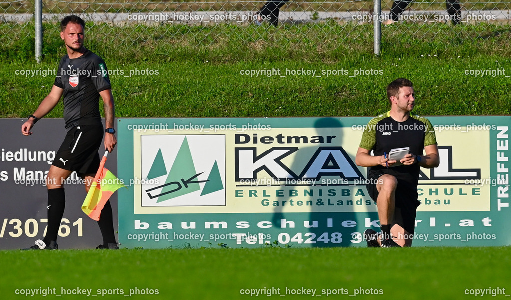 SC Magdalen vs. ATUS Nötsch 13.8.2023 | Wittmann Daniel Referee, Headcoach SC Magdalen Robert Kontic