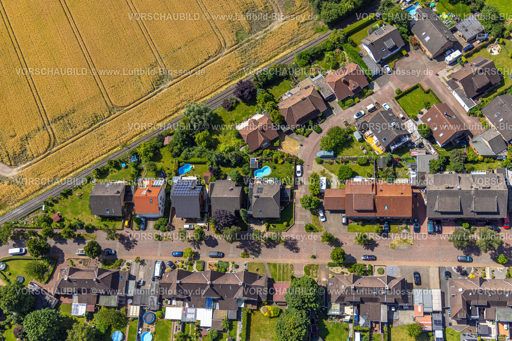 Hamm240706864 | Luftbild, Wohngebiet Wohnsiedlung Schäferstraße und Vogels Spitze, Uentrop, Hamm, Ruhrgebiet, Nordrhein-Westfalen, Deutschland