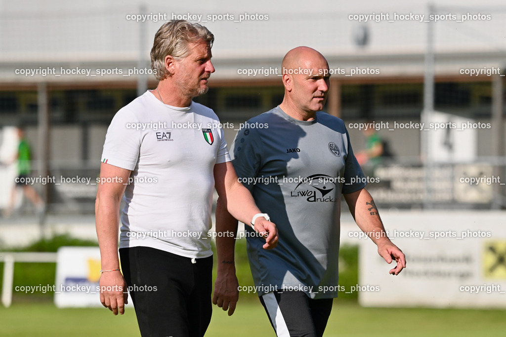WSG Radenthein vs. SV Rapid Lienz 9.6.2023 | Headcoach WSG Radenthein Bernhard Rekelj, Tormanntrainer WSG Radenthein Gottfried Pichler