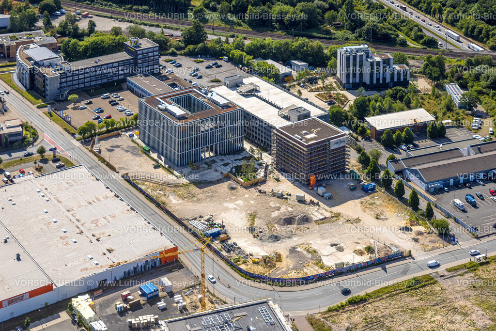Muenster220707343 | Luftbild, Hochhausbau Baugebiet Robert-Bosch-Straße, Münster, Nordrhein-Westfalen, Deutschland