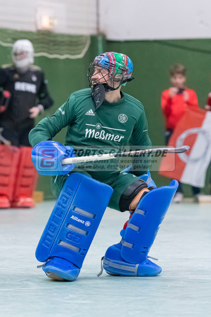 HK_20230128_103703 | 1. Bundesliga 1/4 Finale ( Herren ) Rot-Weiss Köln - Club an der Alster am 28.1.2023 Rot-Weiss Köln  , Köln , Thomas Iain Alexander Torwart ( Club an der Alster #1 )