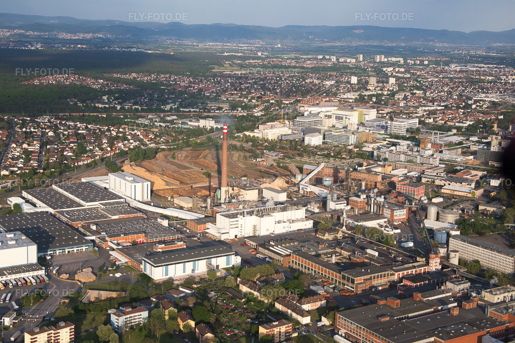 Luftbild: Essity im Ortsteil Sandhofen in Mannheim im Bundesland Baden-Württemberg in Deutschland. Foto: IMG_088253.jpg vom 09.05.2016 durch Werner Riehm/FLY-FOTO.de