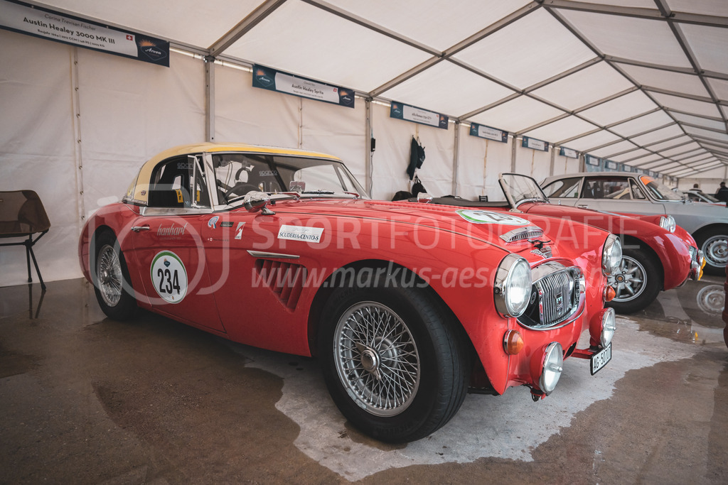 21. Arosa ClassicCar 2025 - 5. September 2025 | Der Austin Healey 3000 MK III aus dem Jahre 1964 mit Startnummer 234 von Corina Trevisan Fischer aus Aarau (SUI) am Arosa ClassicCar 2025 in der Kategorie Classic Trophy..@arosaclassiccar, @arosa.official, #arosaclassiccar, #arosa, #76curves, #classiccarBild: Sportfotografie Markus Aeschimann | www.markus-aeschimann.ch - Realisiert mit Pictrs.com