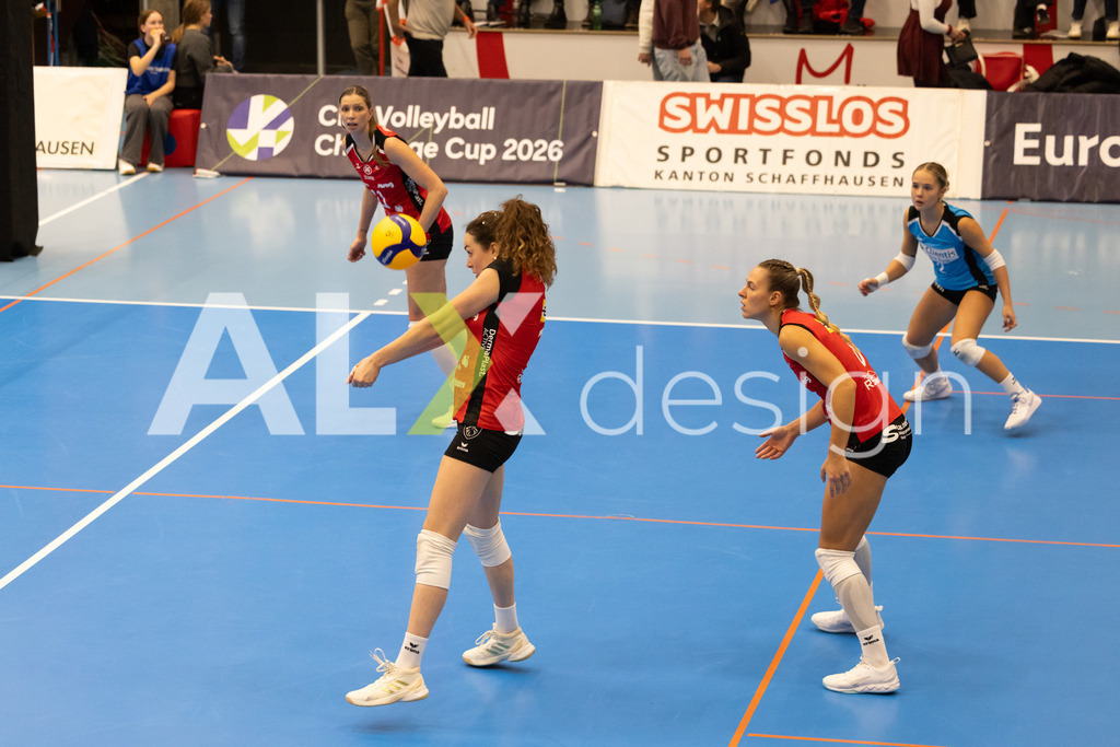 Volleyball I Frauen I Saison 2025-2026 I CEV Volleyball Challenge Cup 2026 | Women I 16th Finals I VC Kanti Schaffhausen - TJ Ostrava I 03.12.2025 | VC Kanti Schaffhausen - 14 Josipa Marković (HR) – Aussen - Realisiert mit Pictrs.com