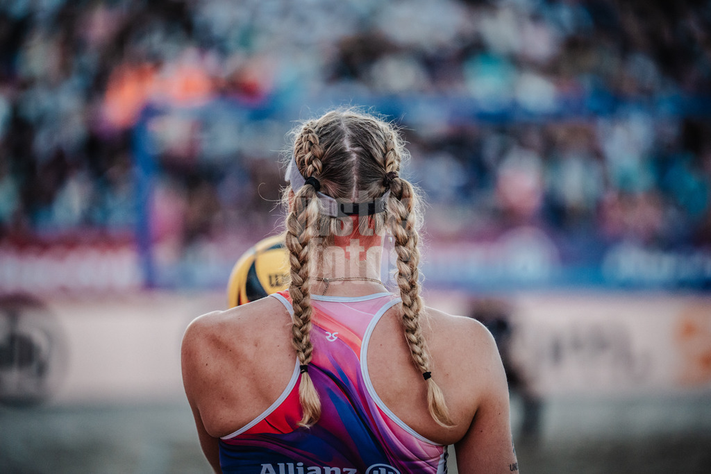 Beachvolleyball | Frauen | Deutsche Meisterschaften 2025 Timmendorfer Strand | 06.09.2025 | Die Frisur von Melanie Paul