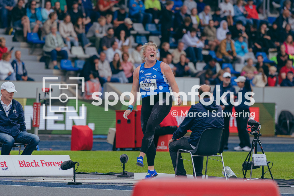 Deutsche Meisterschaften der Frauen und Männer 2026 | Julia Ritter, TV Wattenscheid 01, Kugelstoßen, Deutsche Meisterschaften der Frauen und Männer 2026, Lohrheidestadion Bochum-Wattenscheid, 26.07.2026. Foto: Marcel Schwering / sportimfokus - Realisiert mit Pictrs.com