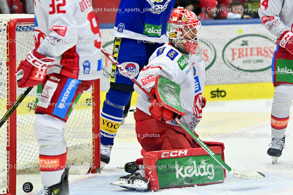 EC IDM Wärmepumpen VSV vs. EC KAC  | #32 Dahm Sebastian EC KAC, Tor EC VSV, EC IDM Wärmepumpen VSV vs. EC KAC , EC IDM Wärmepumpen VSV vs. EC KAC  am 27.10.2024 in Villach (Stadthalle Villach), Austria, (Photo by Bernd Stefan)