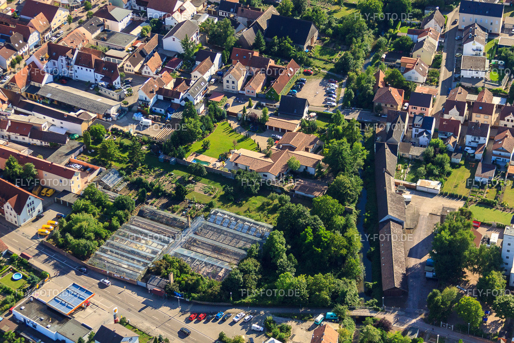 Gewächshäuser an der Lindenstr | Luftbild: Gewächshäuser an der Lindenstr in Rülzheim im Bundesland Rheinland-Pfalz in Deutschland. Foto: IMG_30756.jpg vom 31.07.2010 durch Werner Riehm/FLY-FOTO.de - Realisiert mit Pictrs.com