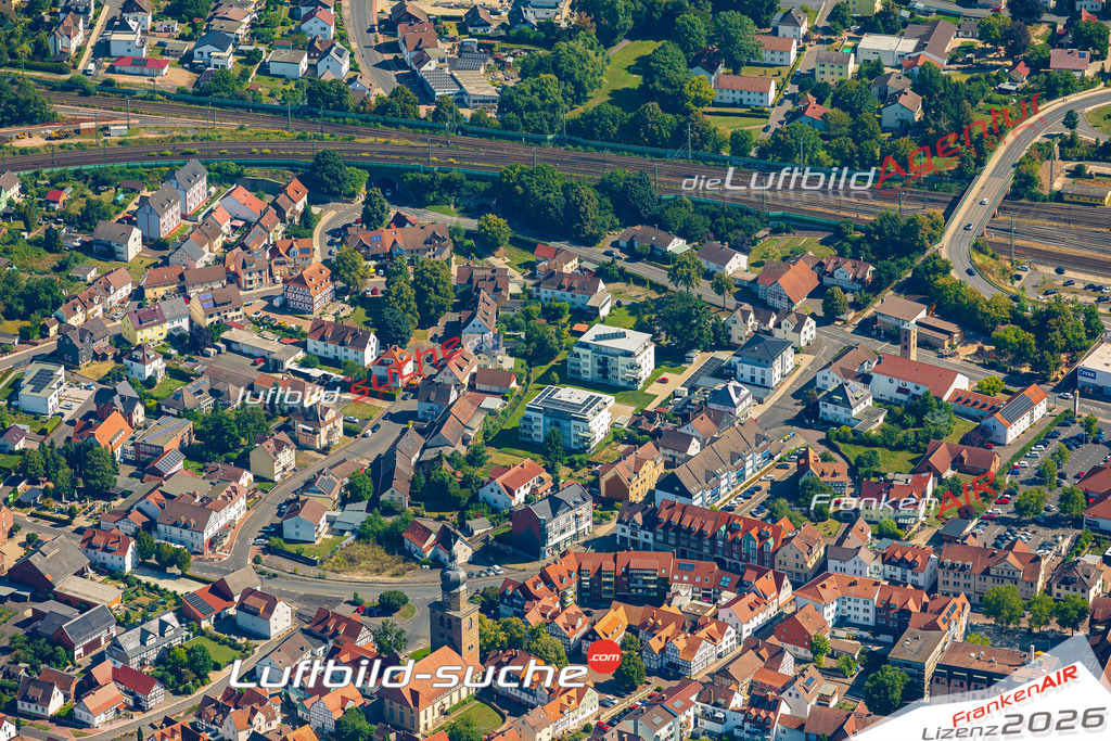 Luftaufnahme der Stadt Bebra - Die Luftaufnahme wurde 2025 vom UL-Flugzeug heraus erstellt ( keine Drohne ) - Hochauflösende Luftaufnahme - für professionelle Ausdrucke geeignet. Die Geschenkidee !Hier alle&nbsp;Infos zur Lizenzierung der LuftaufnahmeWir fliegen auch dieses Jahr wieder in Ihre Region um Luftbilder zu erstellen.- Luftbild anfragen