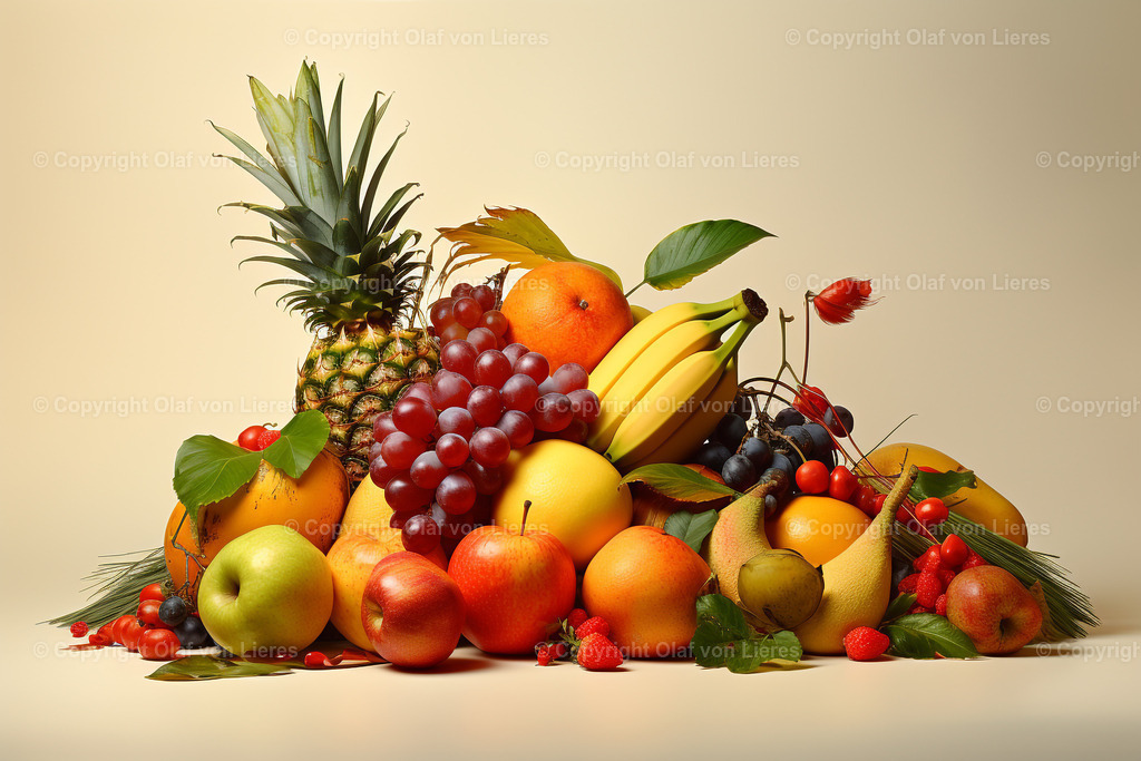 viele Obstsorten | viele Obst auf einem Haufen