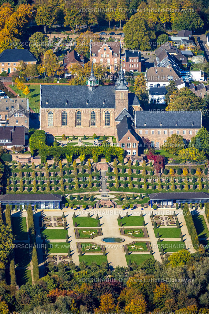 Kamp-Lintfort221004559 | Luftbild, Kloster Kamp, kath. Abteikirche, Klostergarten, Terrassengarten, Kamperbrück, Kamp-Lintfort, Niederrhein, Ruhrgebiet, Nordrhein-Westfalen, Deutschland