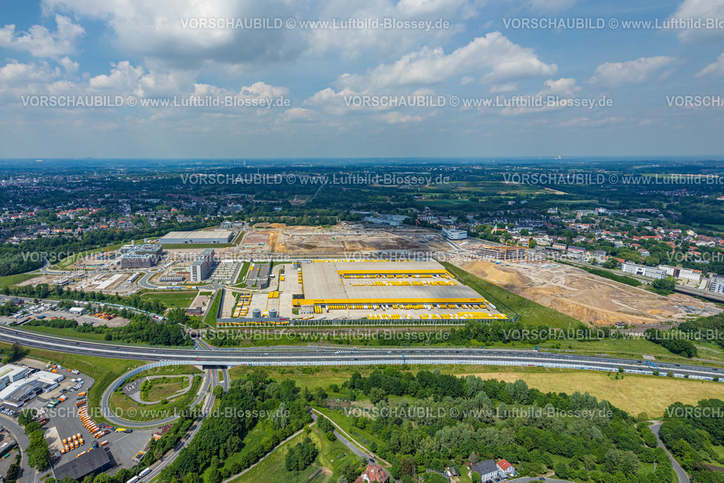 Bochum220503603 | Luftbild, Baustelle Mark 51/7, DHL Logistikzentrum, Laer, Bochum, Ruhrgebiet, Nordrhein-Westfalen, Deutschland