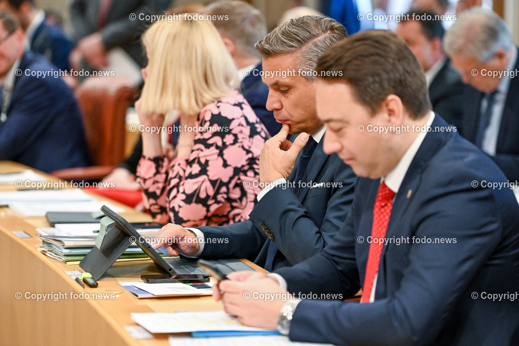 Landhaus Linz_ Promenade_ Landtagssitzung_ 20.04.2023-48 | 20.04.2023, Landhaus Linz AUT, Promenade, Landtagssitzung, im Bild LR Wolfgang Hattmannsdorfer (VP)