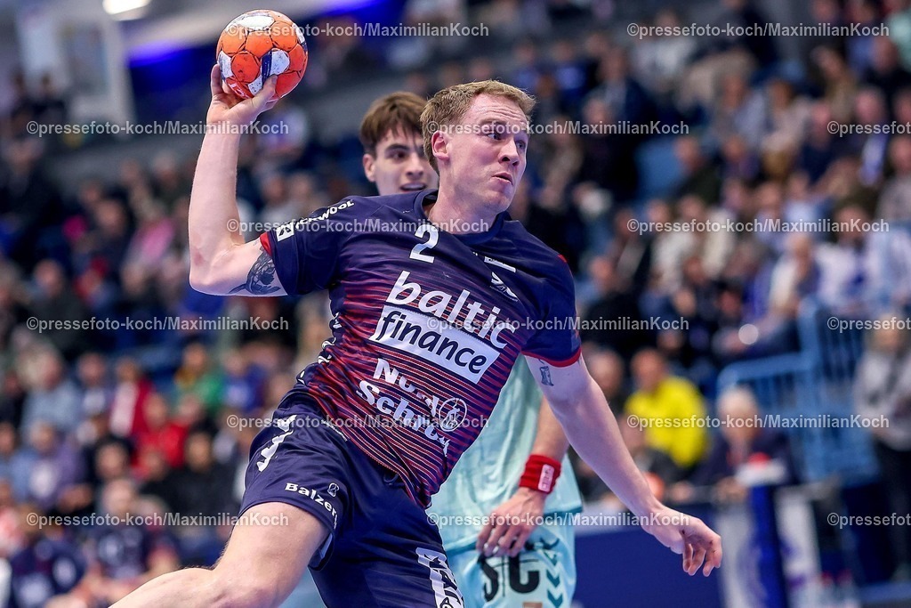 Gum11022501016 | 11.02.2025, Handball, European League - Hauptrunde Gruppe IV, VfL Gummersbach - SG Flensburg-Handewitt, Schwalbe-Arena: Simon Pytlick (Flensburg-Handewitt #2)