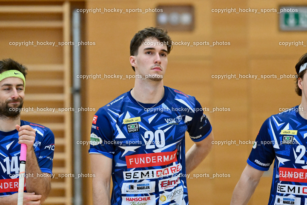 VSV Unihockey  vs. FBK Loka  | #20 David Gredler VSV Unihockey, VSV Unihockey  vs. FBK Loka , VSV Unihockey  vs. FBK Loka  am 25.01.2026 in Villach (Ballspielhalle St. Martin), Austria, (Photo by Bernd Stefan)