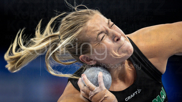 ISTAF Indoor; Duesseldorf, 24.01.2026 | DUESSELDORF, GERMANY - JANUARY 24: Fanny Roos (SWE), shot put, during the ISTAF Indoor Dusseldorf at PSD Bank Dome on January 24, 2026 in Duesseldorf, Germany. 