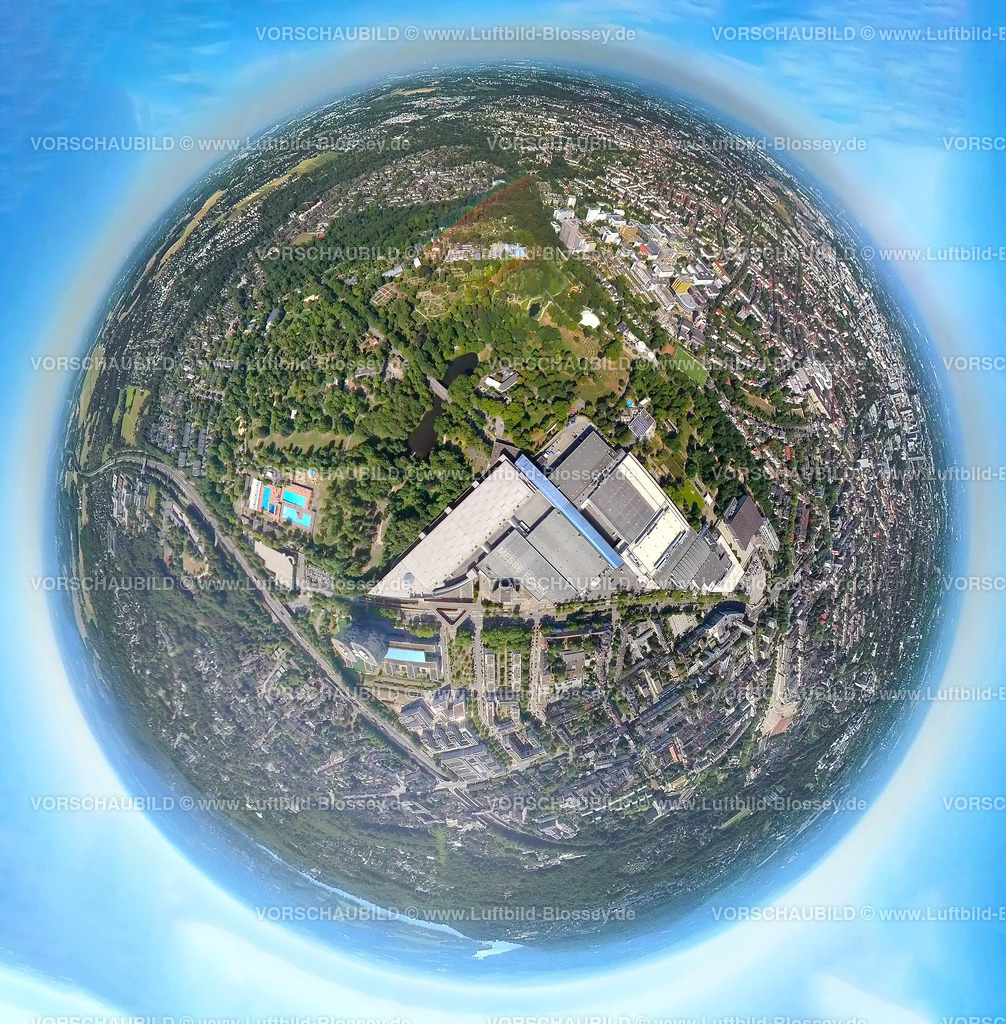 Essen20220823MesseEssen2 | Luftbild, Messe und Grugapark, Essen-Rüttenscheid, Essen, Ruhrgebiet, Nordrhein-Westfalen, Deutschland
