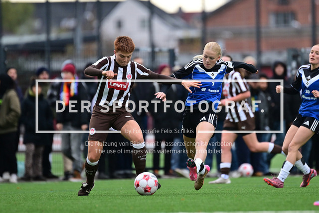 Fußball I Frauen I Saison 2025-2026 I Regionalliga Nord I 10. Spieltag I FC St. Pauli - Hamburger SV U20 I 11513 | Der Sportfotograf. - Realisiert mit Pictrs.com