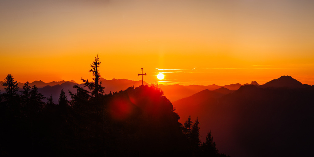 Sonnenuntergang Rauschberg Gipfel | ap-design // andreas plenk - Realisiert mit Pictrs.com