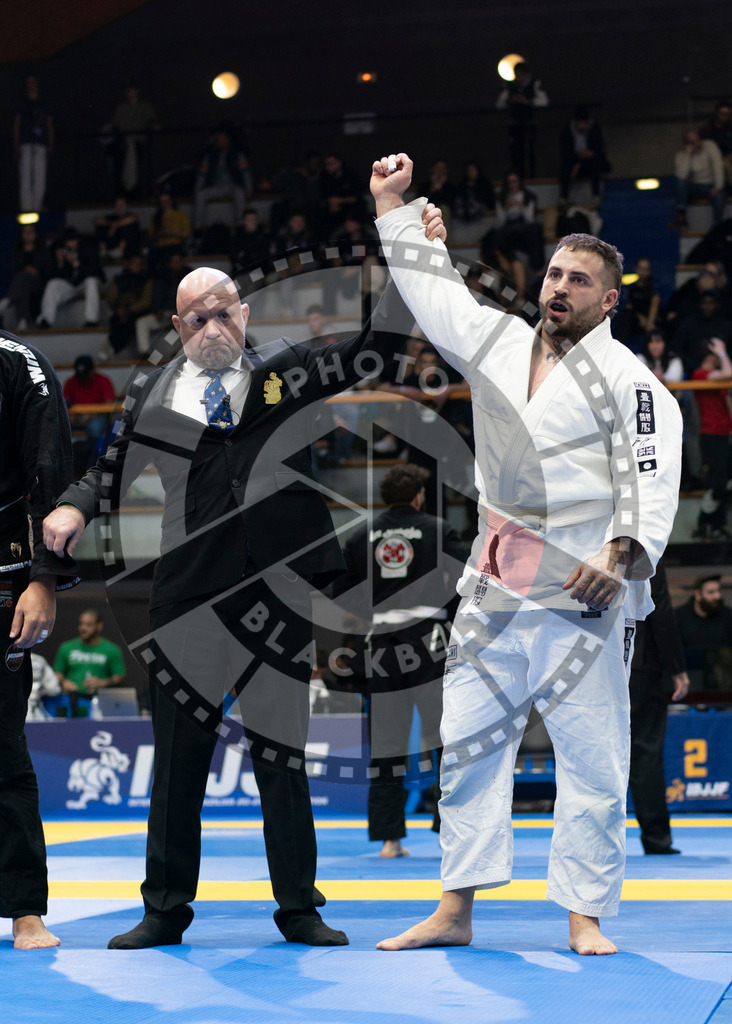 20240119PBB2762 | Fighters compete during the IBJJF European Championship in Paris, France, on January 19, 2024.