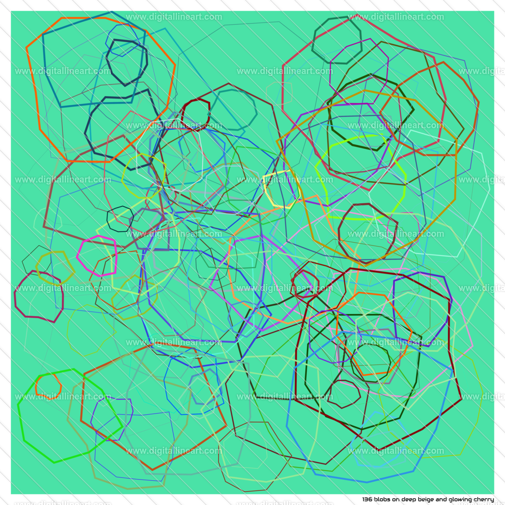 136-blobs-deep-beige-and-glowing-cherry | digitallineart - Realisiert mit Pictrs.com