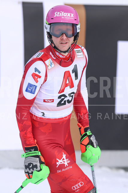 Audi FIS Ski World Cup: Men’s Slalom – Hahnenkamm Race, Kitzbuehel | Kitzbuehel, Austria, 25.Jan.26 - Alpine Skiing - FIS World Cup, Hahnenkamm Race, Slalom, men. The image shows RASCHNER Dominik (AUT, Fischer).