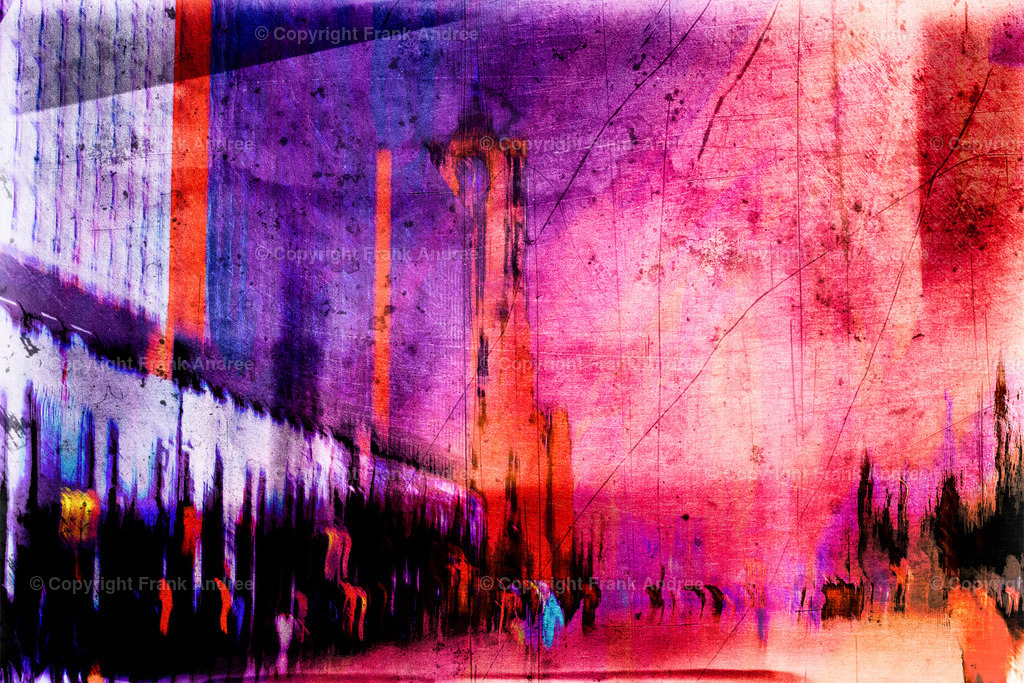 Berlin abstrakt - Rathauspassagen | Blick auf das Rote Rathaus entlang der Rathauspassagen in Berlin Mitte. Abstrakte Stadtansicht aus Berlin - Realisiert mit Pictrs.com