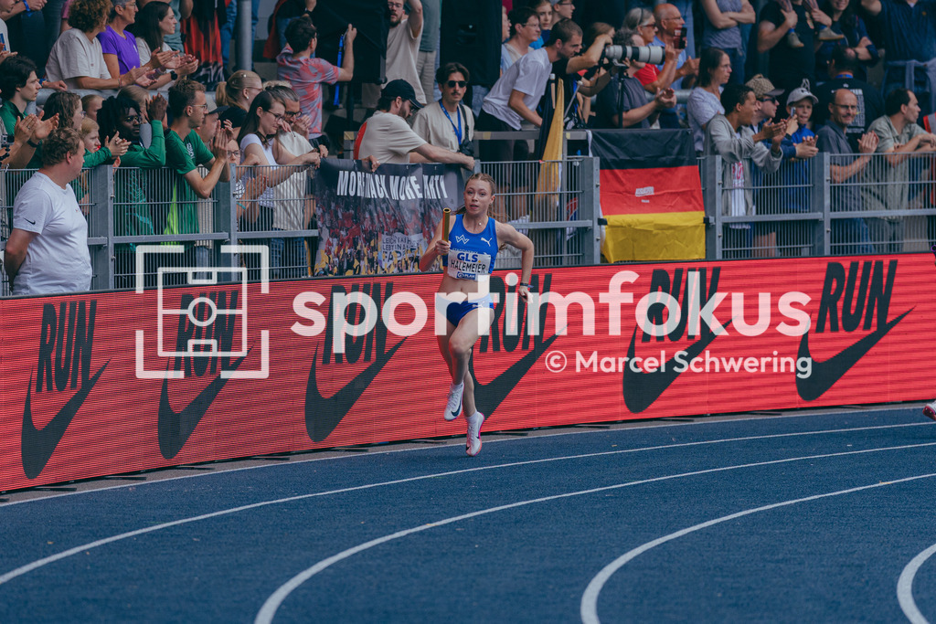 Deutsche Meisterschaften der Frauen und Männer 2026 | Lani Halemeier, TV Wattenscheid 01, 4x100-Meter-Staffel, Deutsche Meisterschaften der Frauen und Männer 2026, Lohrheidestadion Bochum-Wattenscheid, 26.07.2026. Foto: Marcel Schwering / sportimfokus - Realisiert mit Pictrs.com