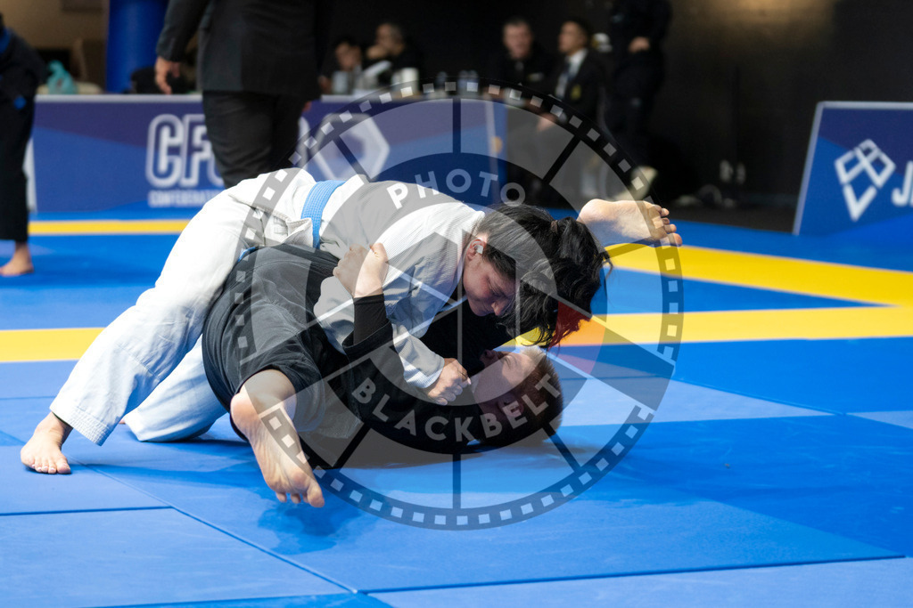 20240121PBB5130-2 | Fighters compete during the second day of the IBJJF European Championship in Paris, France, on January 21, 2024.