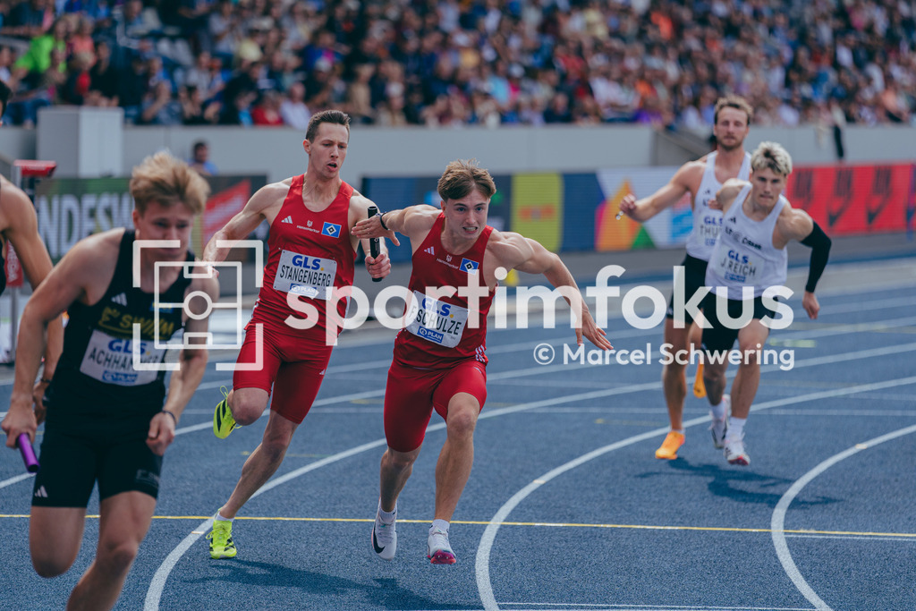 Deutsche Meisterschaften der Frauen und Männer 2026 | Felix Schulze, Hamburger SV 4x100-Meter-Staffel, Deutsche Meisterschaften der Frauen und Männer 2026, Lohrheidestadion Bochum-Wattenscheid, 26.07.2026. Foto: Marcel Schwering / sportimfokus - Realisiert mit Pictrs.com