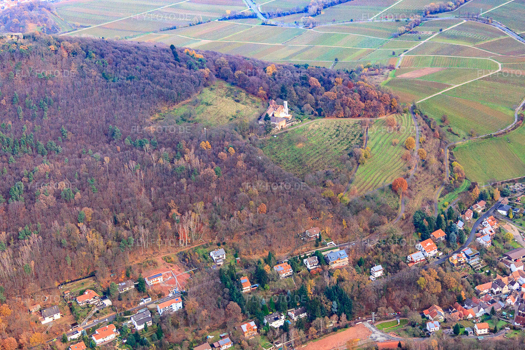 Luftbild: Slevogtstr in Leinsweiler im Bundesland Rheinland-Pfalz in Deutschland. Foto: IMG_61165.jpg vom 30.11.2013 durch Werner Riehm/FLY-FOTO.de