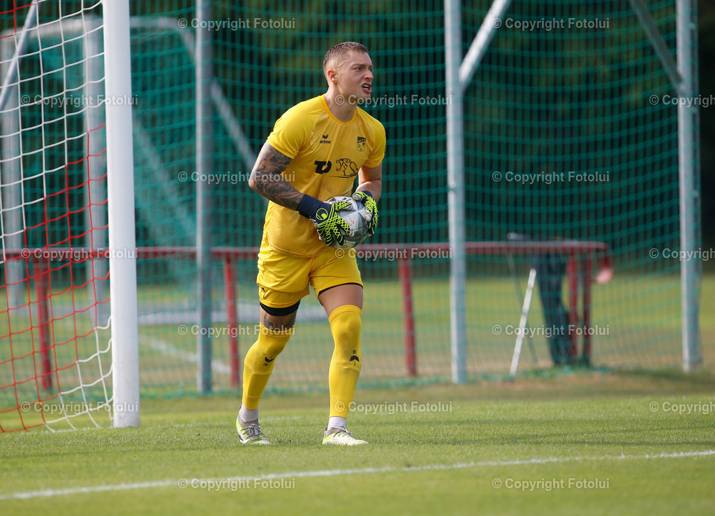 A_LUI_170824_04 | SPORT FUSSBALL LL-OST ASKOE OEDT 1B-ADMIRA LINZ 17.08.2024  IM BILD: TORHUETER ANTONIO PAVLIC  (OEDT) ) FOTO:  FOTOLUI