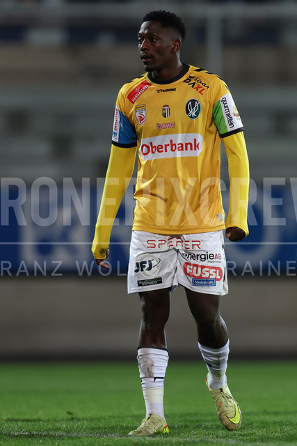 TSV Egger Glas Hartberg vs SV Oberbank Ried – Austrian Bundesliga Match | The image shows Saliou Sane (Ried), at the Bundesliga match TSV Hartberg vs SV Ried at Profertil Arena Hartberg. 22.11.2025