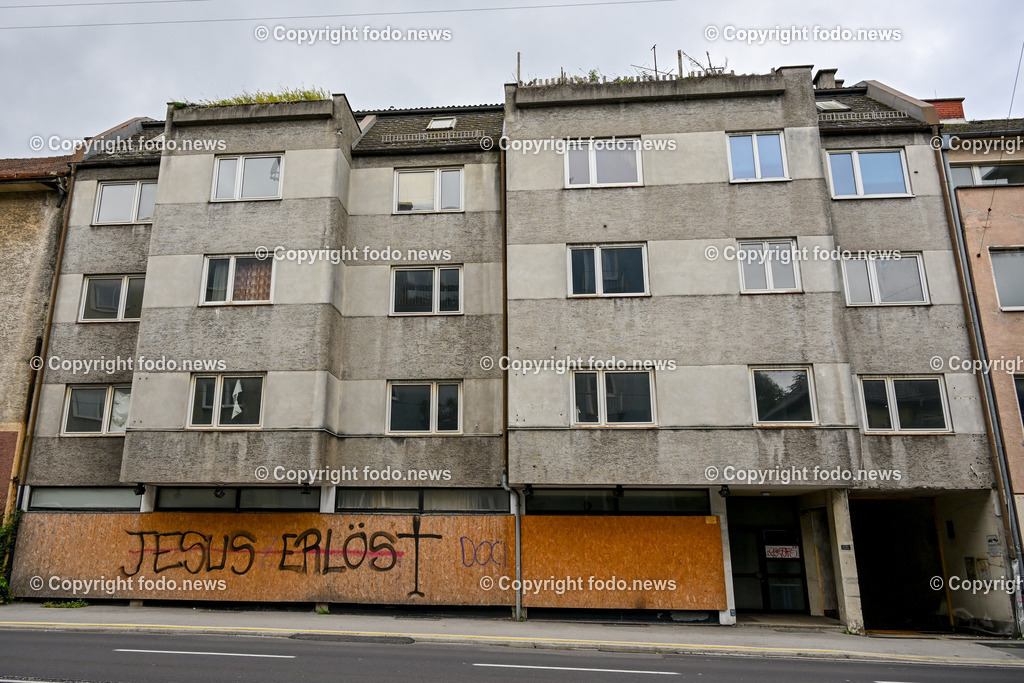 Linz_ Waldeggstrasse_ Abbruchhaeuser_ 23.09.2023-12 | 23.09.2023, Linz, AUT, Waldeggstrasse, im Bild  Abbruchhaeuser fuer Westring