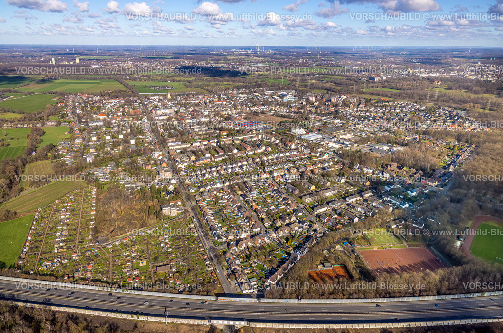 Gelsenkirchen230211051 | Luftbild, Ortsansicht, Resse, Gelsenkirchen, Ruhrgebiet, Nordrhein-Westfalen, Deutschland