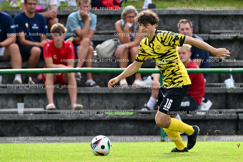 FC Faakersee vs. Union Matrei | #16 Tobias Felix Waldner FC Faakersee, FC Faakersee vs. Union Matrei, FC Faakersee vs. Union Matrei am 18.08.2024 in Finkenstein (Sportplatz Faakersee), Austria, (Photo by Bernd Stefan)