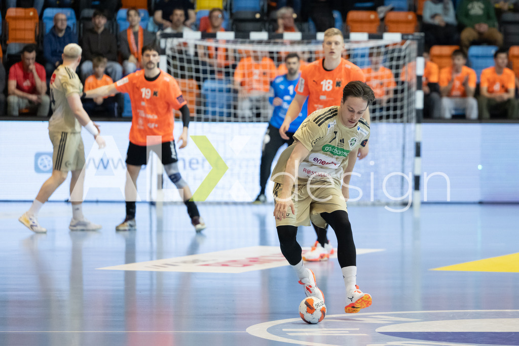 Handball I Herren I Saison 2025-2026 I EHF EUROPEAN LEAGUE 2025/26 | Men I Main Round I 2. Spieltag I Kadetten Schaffhausen - TSV Hannover-Burgdorf I 24.02.2026 | 7 Leif Tissier (DE) (TSV Hannover-Burgdorf) – Rückraum mitte - Realisiert mit Pictrs.com