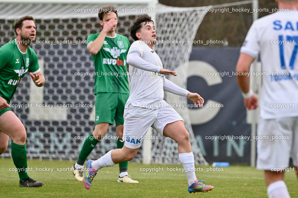 SAK vs. VST Völkermarkt | #6 Lukas Ladinig VST Völkermarkt, #21 Oliver Kuester VST Völkermarkt, #19 Rion Syla SAK, SAK vs. VST Völkermarkt, SAK vs. VST Völkermarkt am 21.03.2026 in Klagenfurt (Sportpark Welzenegg), Austria, (Photo by Bernd Stefan)
