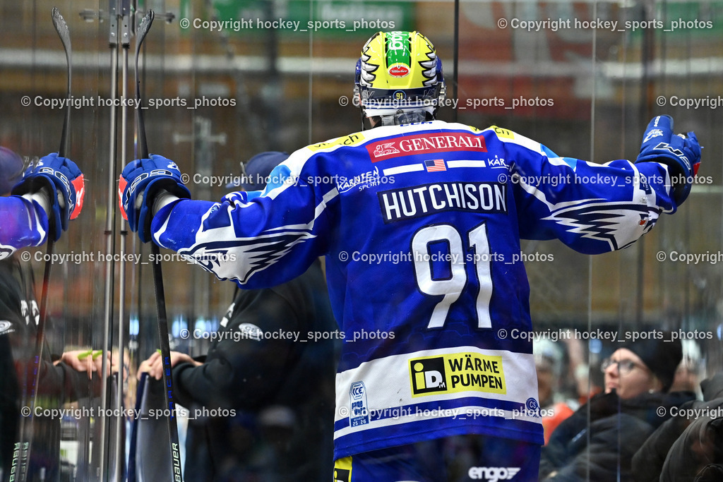 EC IDM WÄRMEPUMPEN VSV vs. MOSER MEDICAL GRAZ99ERS | #91 Nick Hutchison EC VSV, EC IDM WÄRMEPUMPEN VSV vs. MOSER MEDICAL GRAZ99ERS, EC IDM WÄRMEPUMPEN VSV vs. MOSER MEDICAL GRAZ99ERS am 12.03.2026 in Villach (Stadthalle Villach), Austria, (Photo by Bernd Stefan)