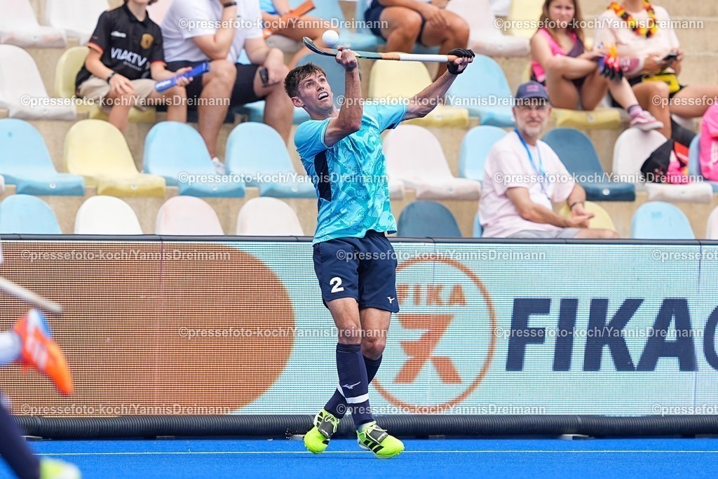 xydrx1408252029 | 14.08.2025, xydrx, Herren EuroHockey Championship 2025, Gruppe C, Belgien - England, Sparkassenpark Mönchengladbach: Nicholas Park (ENG #2)