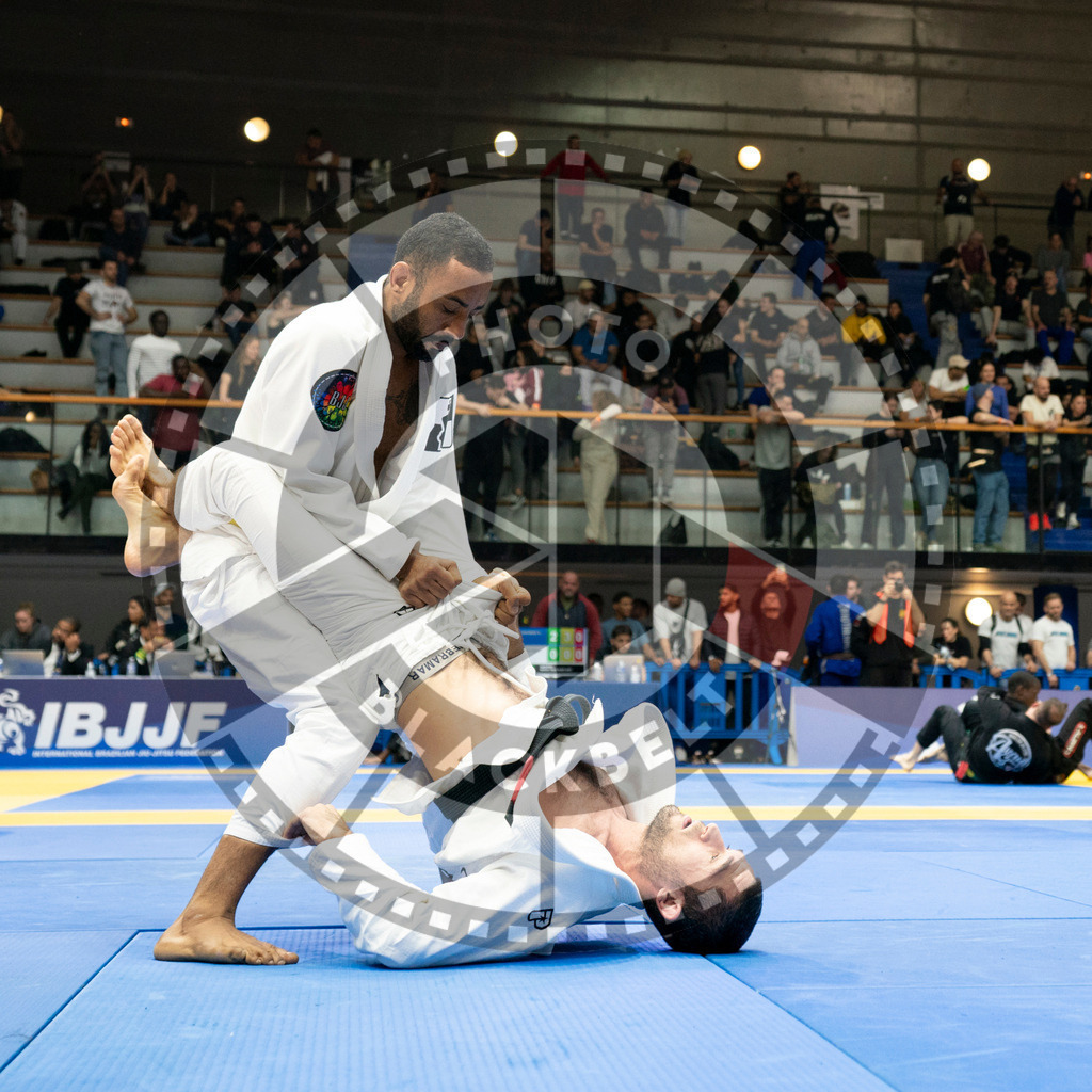 20240124PBB02747 | Fighters compete during the second day of the IBJJF European Championship in Paris, France, on January 24, 2024.