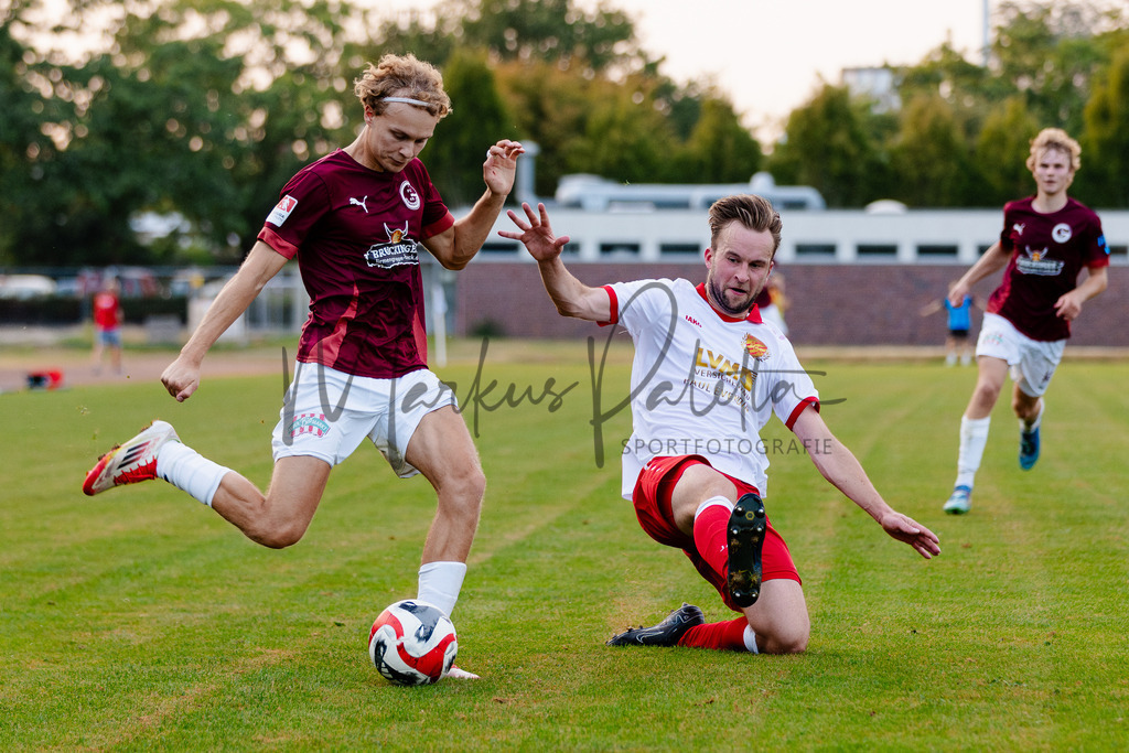 Kreispokal, Saison 2025/2026, 1. Runde: SC Nienberge - 1. FC Gievenbeck | Kreispokal, Saison 2025/2026, 1. Runde, SC Nienberge empfängt 1. FC Gievenbeck an der Sportanlage SC Nienberge in Münster. Foto: sportfotografie.ms | Markus Paletta - Realisiert mit Pictrs.com