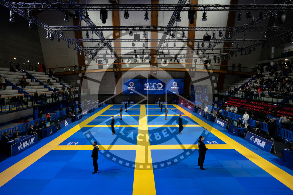 20240119PBB0006 | Fighters compete during the IBJJF European Championship in Paris, France, on January 19, 2024.