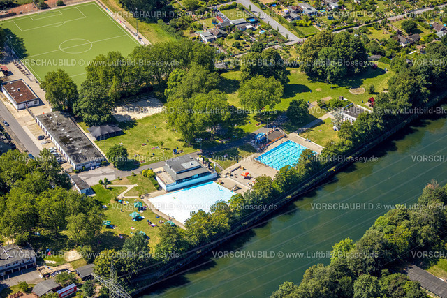 Essen230702631 | Luftbild, Freibad Dellwig "Hesse", Dellwig, Essen, Ruhrgebiet, Nordrhein-Westfalen, Deutschland