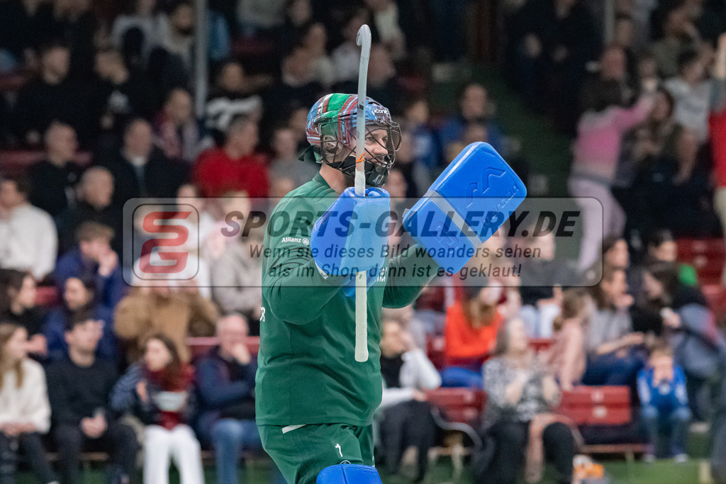 HK_20230128_103601 | 1. Bundesliga 1/4 Finale ( Herren ) Rot-Weiss Köln - Club an der Alster am 28.1.2023 Rot-Weiss Köln  , Köln , Thomas Iain Alexander Torwart ( Club an der Alster #1 )