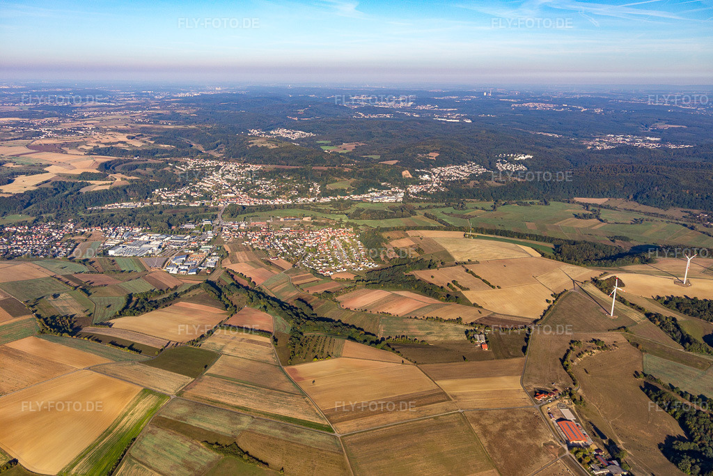 Luftbild: Barockstadt hinter Webenheim im Bliestal in Blieskastel im Bundesland Saarland in Deutschland. Foto: IMG_111710.jpg vom 16.09.2018 durch Werner Riehm/FLY-FOTO.de
