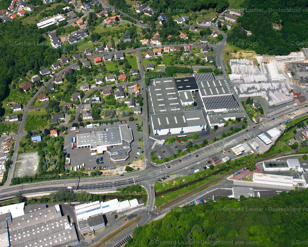 2610545 | DILLENBURG 09.06.2006 Industrie- und Gewerbegebiet  in Dillenburg im Bundesland Hessen, Deutschland // Industrial and commercial area  in Dillenburg in the state Hesse, Germany Foto: Gerhard Launer