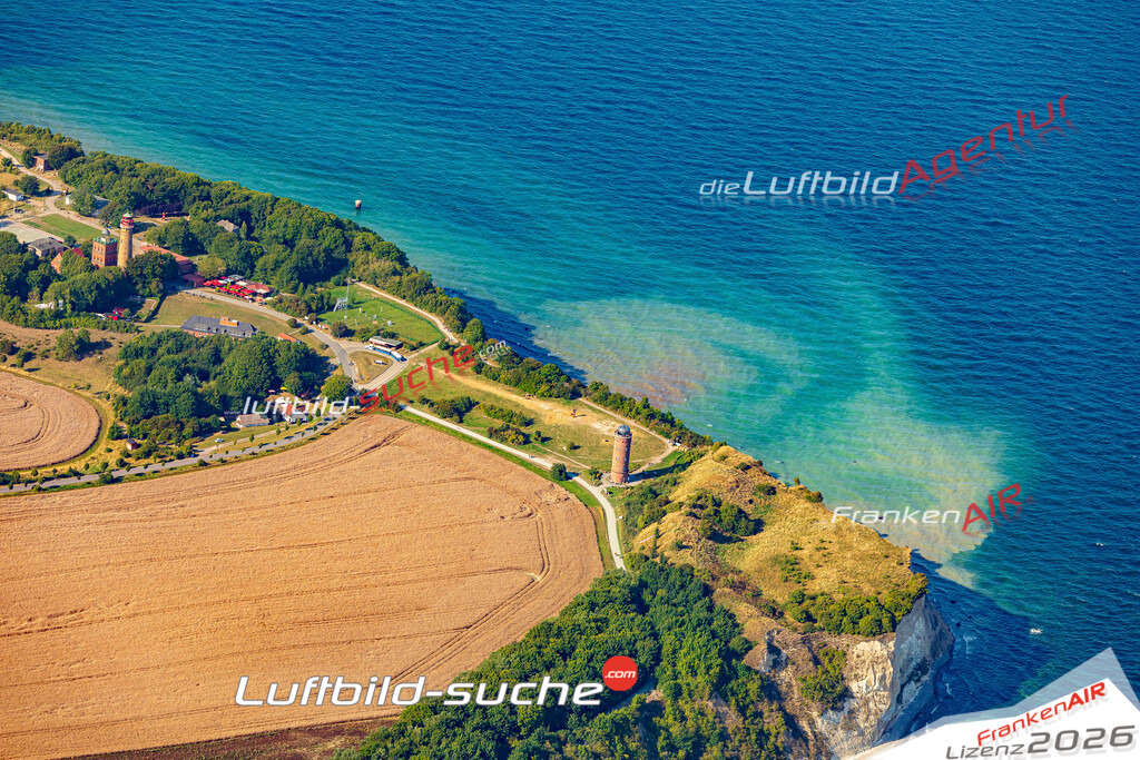 Luftaufnahme Arkona Putgarten - Die Luftaufnahme wurde 2025 vom UL-Flugzeug heraus erstellt ( ohne Drohne ) - Hochauflösende Luftaufnahme - für professionelle Ausdrucke geeignet. Die Geschenkidee !Mit Lizenz und Bildrechte bestellbar